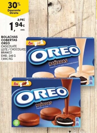 Continente Bolachas Cobertas Oreo 246g promoção