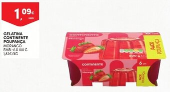 Continente Gelatina Continente Poupança 6 x 100g promoção