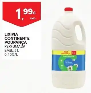 Continente Lixívia Continente Poupança 5L promoção