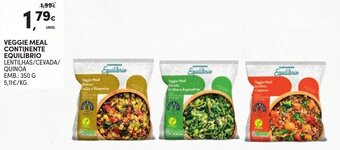 Continente Veggie Meal Continente Equilíbrio 350g promoção