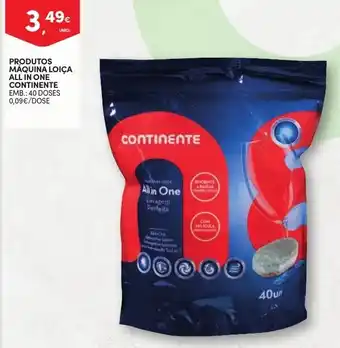 Continente Produtos Máquina Loiça All in One Continente 40 Doses promoção