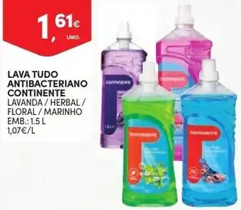 Continente Lava Tudo Antibacteriano Continente 1.5L promoção