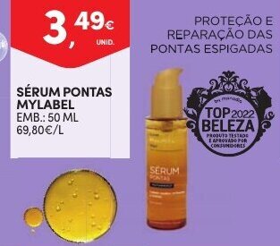 Continente Sérum Pontas MyLabel 50ml promoção