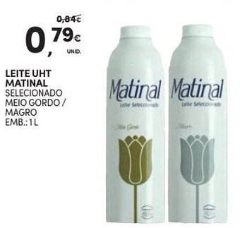 Continente Leite UHT Matinal 1L promoção