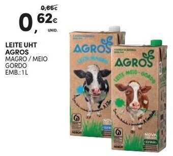 Continente Leite UHT Agros 1L promoção