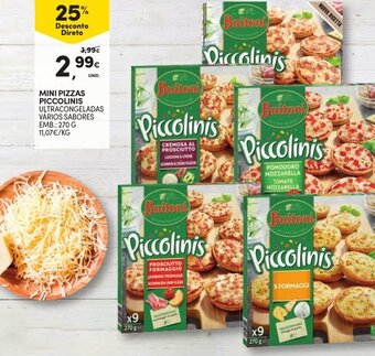 Continente Mini Pizzas Piccolinis 270g promoção