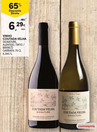 Continente Vinho Coutada Velha 75cl promoção