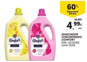 Continente Amaciador Concentrado Comfort 120 doses promoção