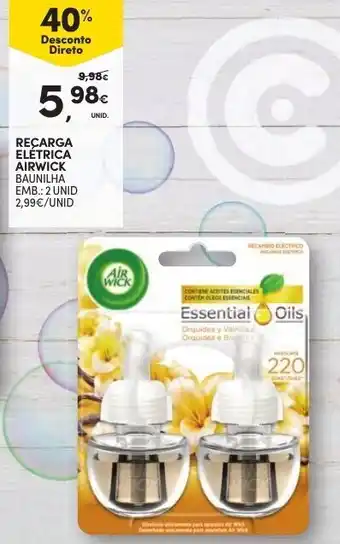 Continente Recarga Eléctrica Airwick 2 unid promoção