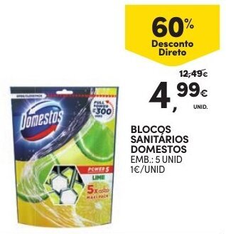 Blocos Sanitários Domestos 5 unid