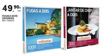 Continente Fugas a Dois Odisseias promoção