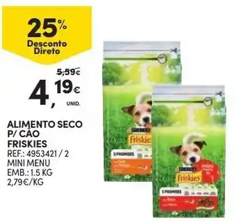 Continente Alimento Seco p/Cáo Friskies 1.5kg promoção