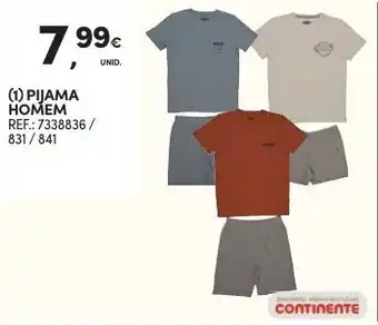 Continente Pijama Homem promoção