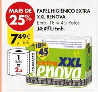 Pingo Doce Papel Higiénico Extra XXL Renova promoção