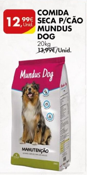 Pingo Doce Comida Seca P/Cão Mundus Dog 20kg promoção