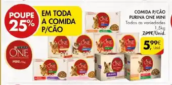 Pingo Doce Comida P/Cão Purina One Mini Todas as variedades 1.5kg promoção