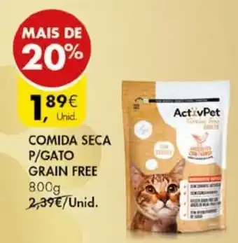 Pingo Doce ActivPet Comida Seca P/Gato Grain Free 800g promoção