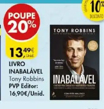 Pingo Doce Livro Inabalável Tony Robbins promoção