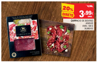 Continente Carpacio de Bovino Angus 100g promoção