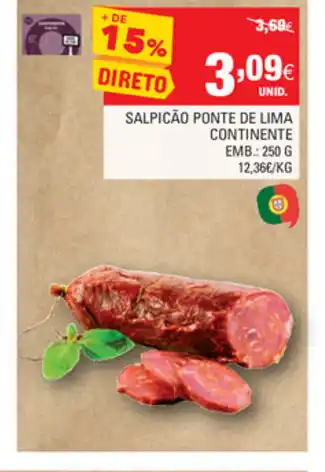 Continente Salpicão Ponte de Lima Continente 250g promoção