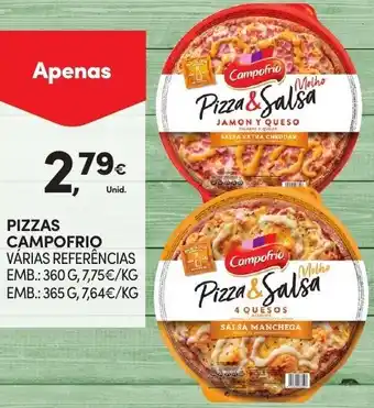 Continente Pizzas Campofrio 360g/365g promoção