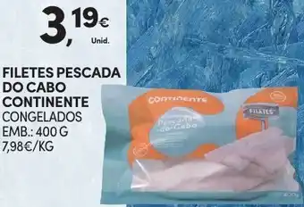 Continente Filetes Pescada do Cabo Continete 400g promoção