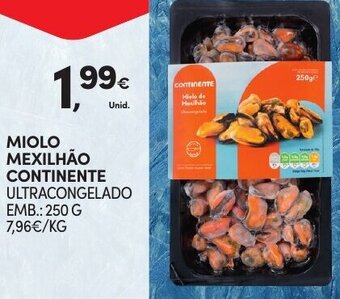 Continente Miolo Mexilhão Continente 250g promoção