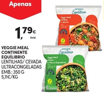 Continente Veggie Meal Continente Equilíbrio 350g promoção