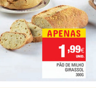Continente Pão de Milho Girassol 300g promoção