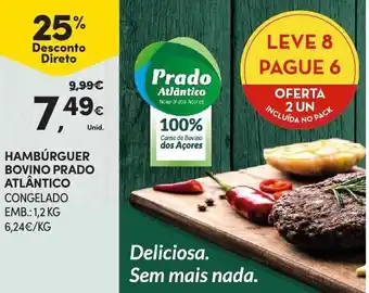 Continente Hambúrguer Bovino Prado Atlântico 1,2kg promoção