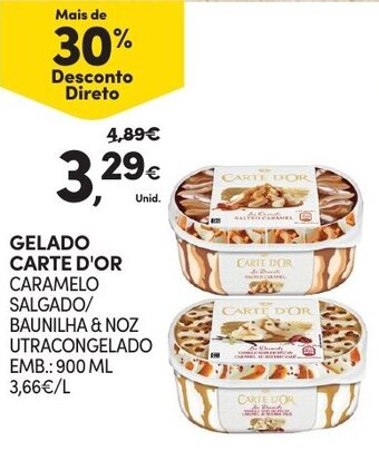 Continente Gelado Carte D'Or 900ml promoção