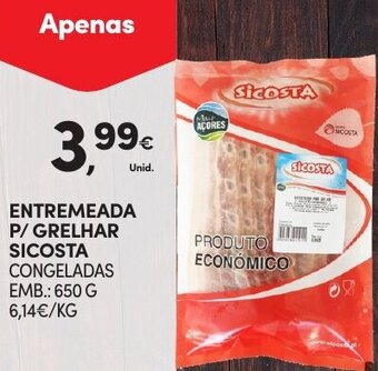 Continente Entremeada P/Grelhar Sicosta 650g promoção
