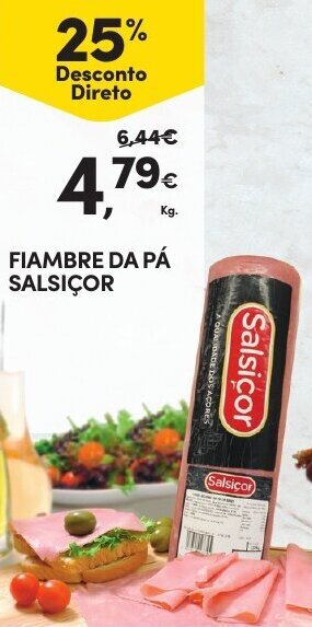 Continente Fiambre da Pá Salsiçor promoção