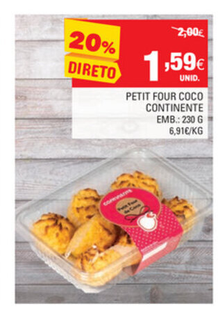 Petit Four Coco Continente 230g
