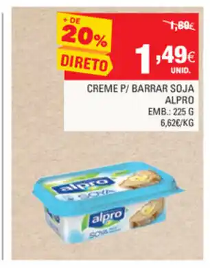 Creme P/Barrar Soja Alpro 225g