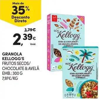 Continente Granola Kellogg's 300g promoção