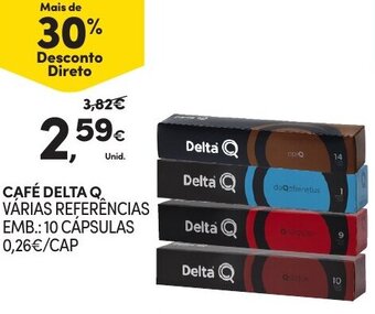 Continente Café Delta Q 10 Cápsulas promoção