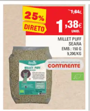 Continente Millet Puff Seara 150g promoção