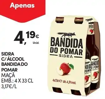 Sidra C/ Álcool Bandida do Pomar 4x33cl
