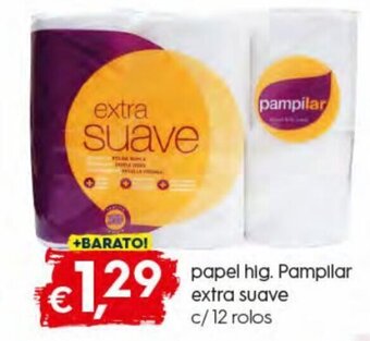 Bolama Papel Higiénico Pampilar Extra Suave c/12 rolos promoção