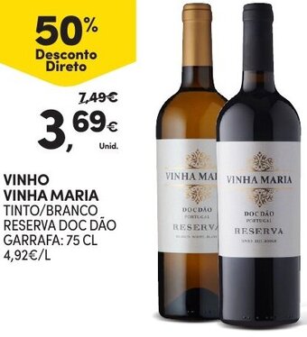 Continente Vinho Vinha Maria 75cl promoção