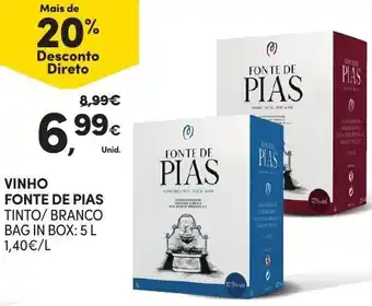 Continente Vinho Fonte de Pias 5L promoção
