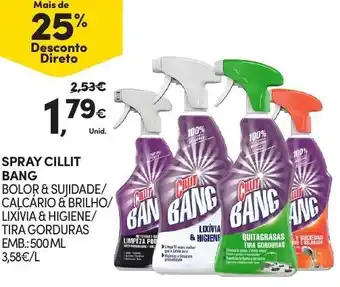Continente Spray Cillit Bang 500ml promoção