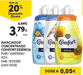 Continente Amaciador Concentrador Comfort Esséncia 78 Doses promoção