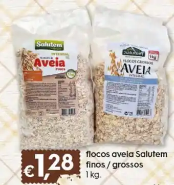 Bolama Flocos Aveia Salutem Finos / Grossos 1kg promoção