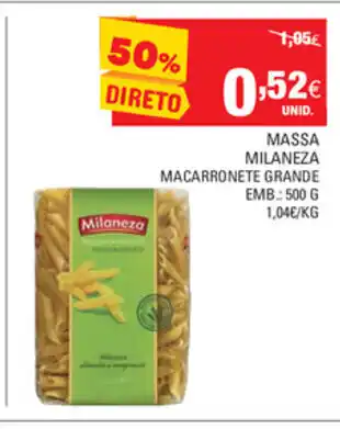 Continente Massa Milanza 500g promoção