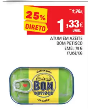 Continente Atum em Azeite Bom Petisco 78g promoção