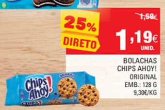 Continente Bolachas Chips Ahoy! Original 128g promoção
