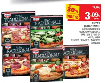 Continente Pizzas Tradizionale 375g/370g/405g/345g promoção