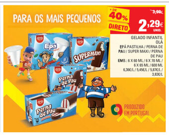 Continente Gelado Infantil Olá 6x60ml/6x70ml/6x65ml/600ml promoção